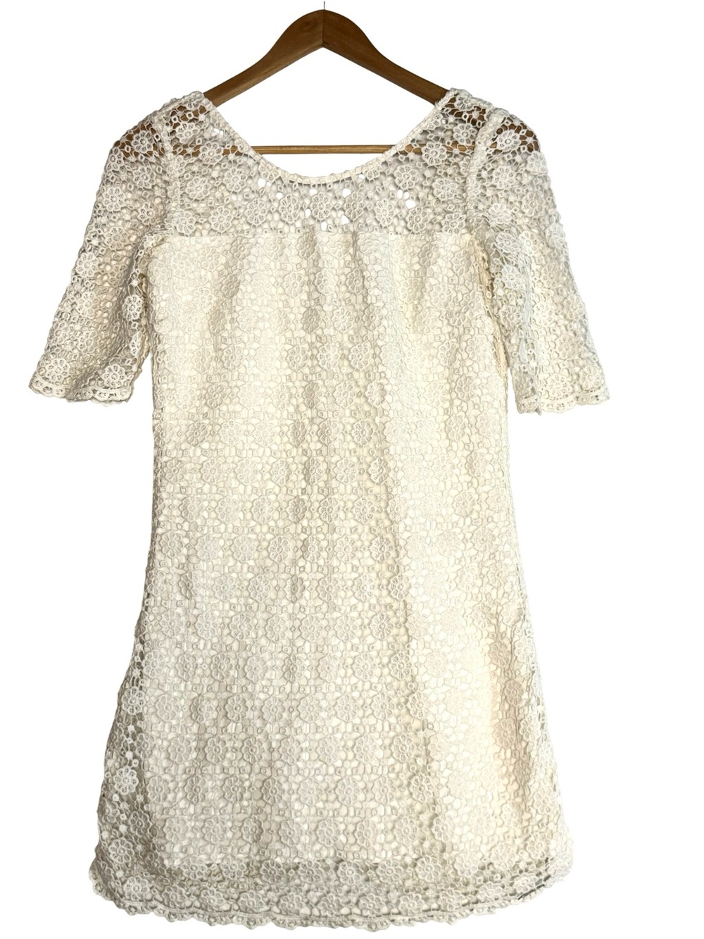 Abercrombie & Fitch Floral Lace Mini Dress White Size 8